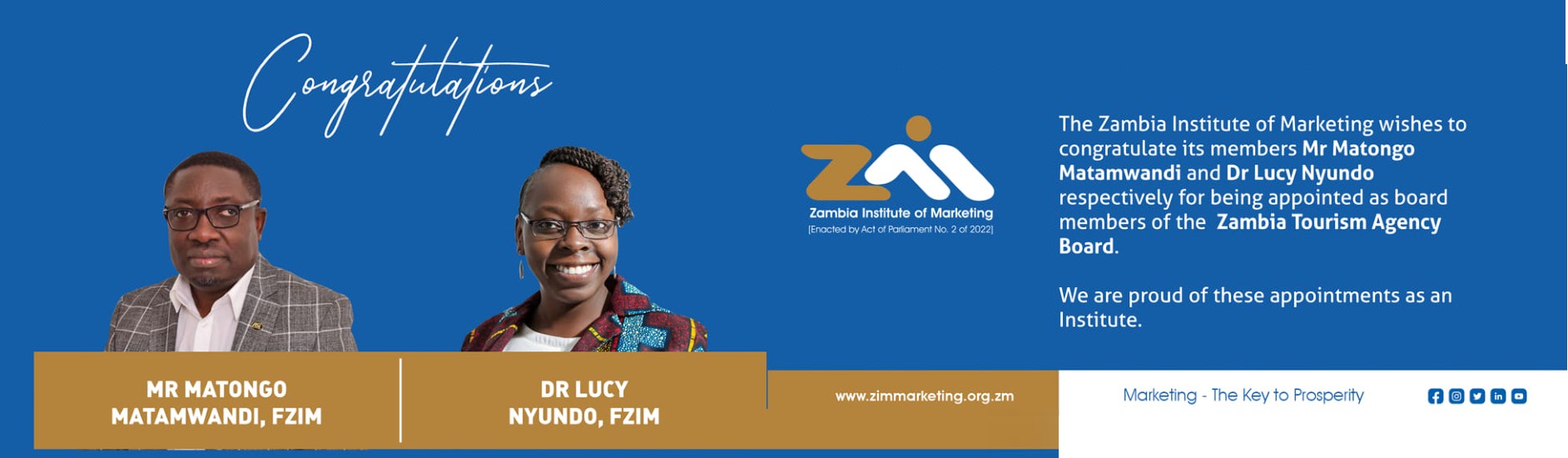 Zambia Institute of Marketing – Marketing: The Key to Prosperity